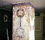 Carl Larsson dekorativ utsmyckning pa skorstensstock pa spadarvet France oil painting artist